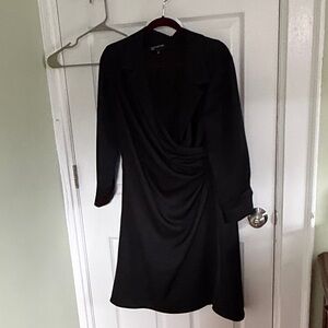 Jones New York Black Long Sleeve Dress